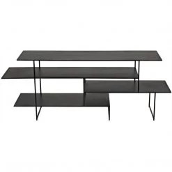 Noir Furniture Noir Metro Console, Black Steel
