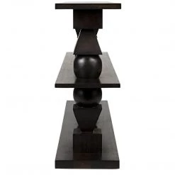 Noir Furniture Noir Lyra Console, Ebony Walnut