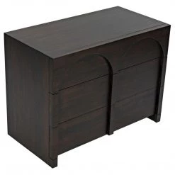 Noir Furniture Buffets Noir Verne Sideboard, Ebony Walnut