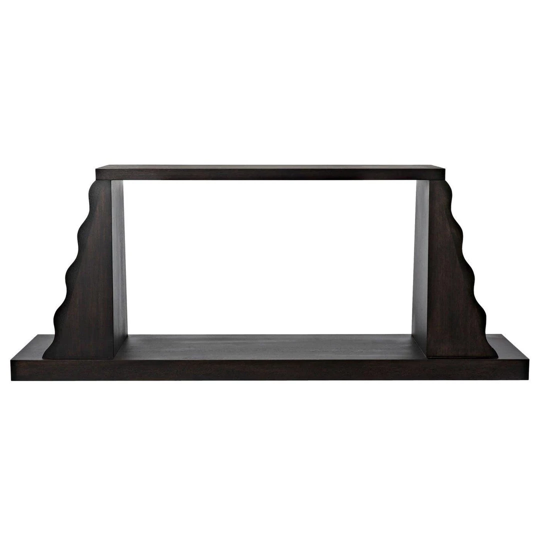 Noir Furniture Accent Tables Noir Aurora Console, Ebony Walnut