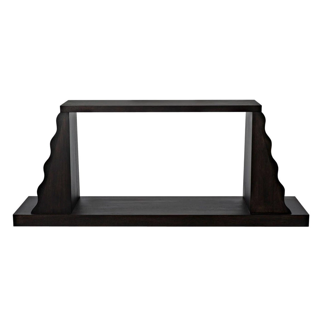 Noir Furniture Accent Tables Noir Aurora Console, Ebony Walnut