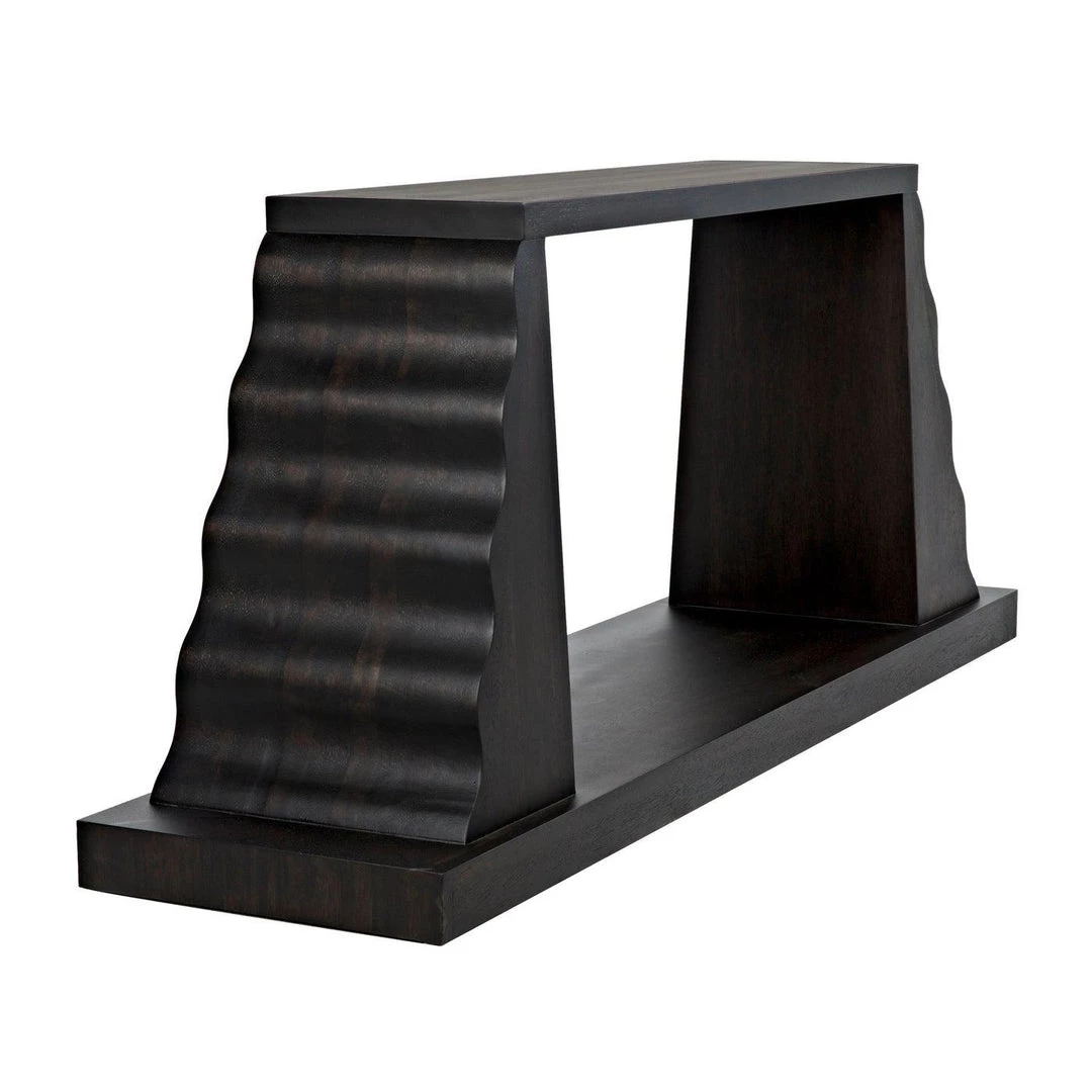 Noir Furniture Accent Tables Noir Aurora Console, Ebony Walnut