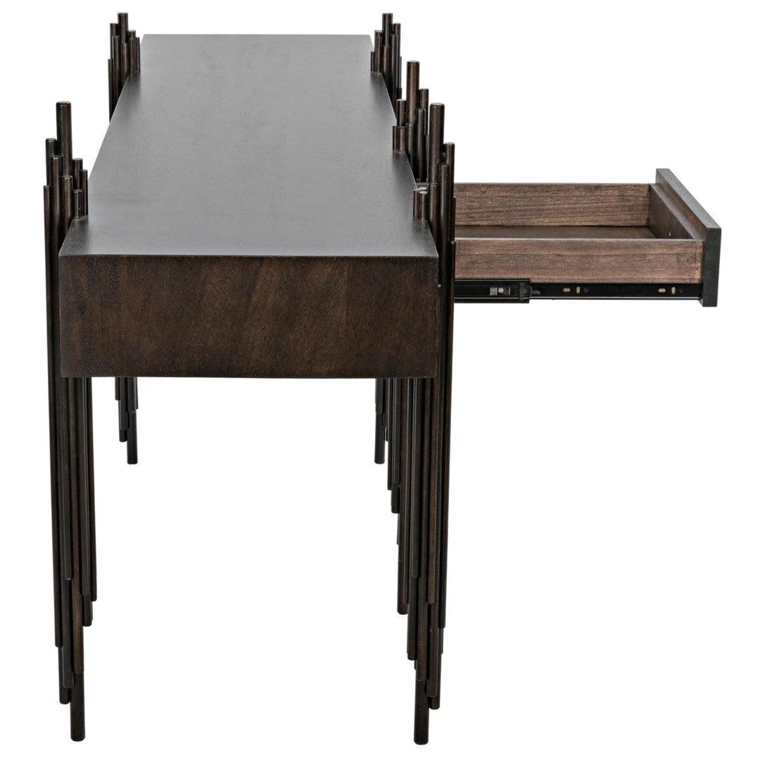 Noir Furniture Noir Keira Console, Ebony Walnut Consoles