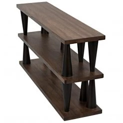 Noir Furniture Noir Mood Console, Ebony/Dark Walnut