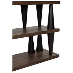 Noir Furniture Noir Mood Console, Ebony/Dark Walnut