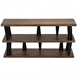 Noir Furniture Noir Mood Console, Ebony/Dark Walnut