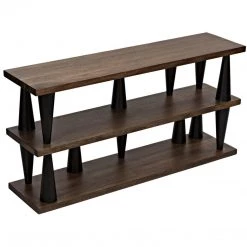 Noir Furniture Noir Mood Console, Ebony/Dark Walnut