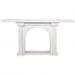 Noir Furniture Noir Parcival Console, White Wash Accent Tables