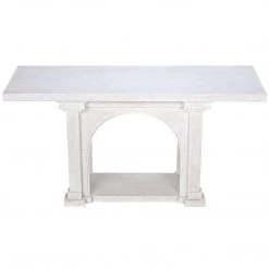 Noir Furniture Noir Parcival Console, White Wash Accent Tables