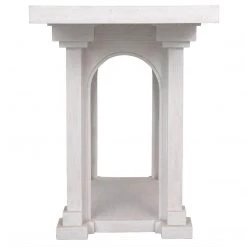 Noir Furniture Noir Parcival Console, White Wash Accent Tables