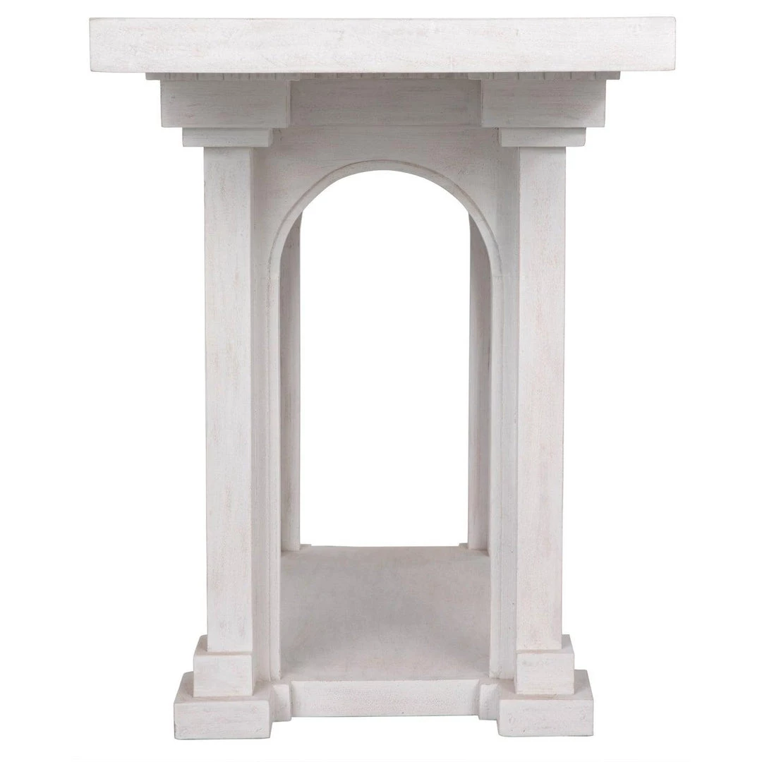 Noir Furniture Noir Parcival Console, White Wash Accent Tables