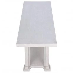 Noir Furniture Noir Parcival Console, White Wash Accent Tables