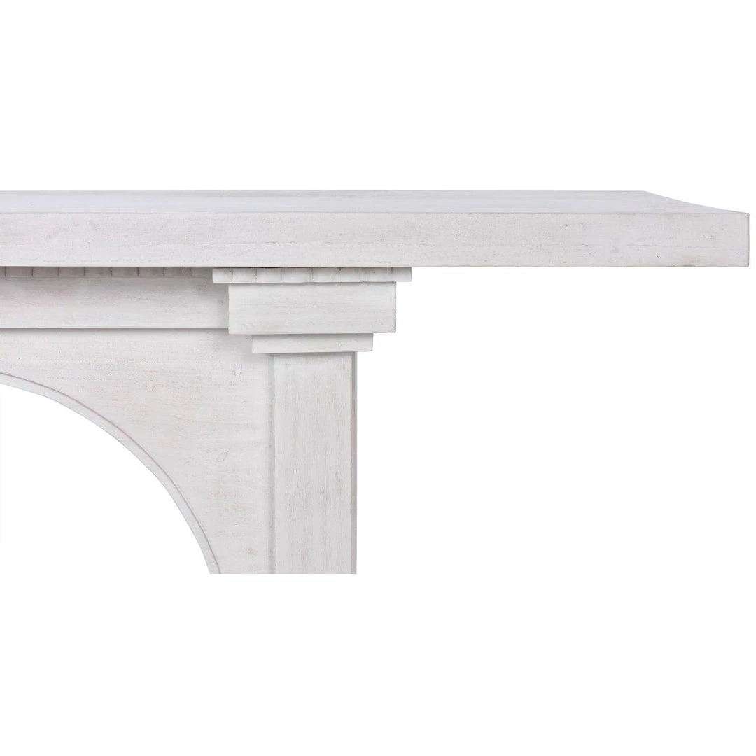Noir Furniture Noir Parcival Console, White Wash Accent Tables