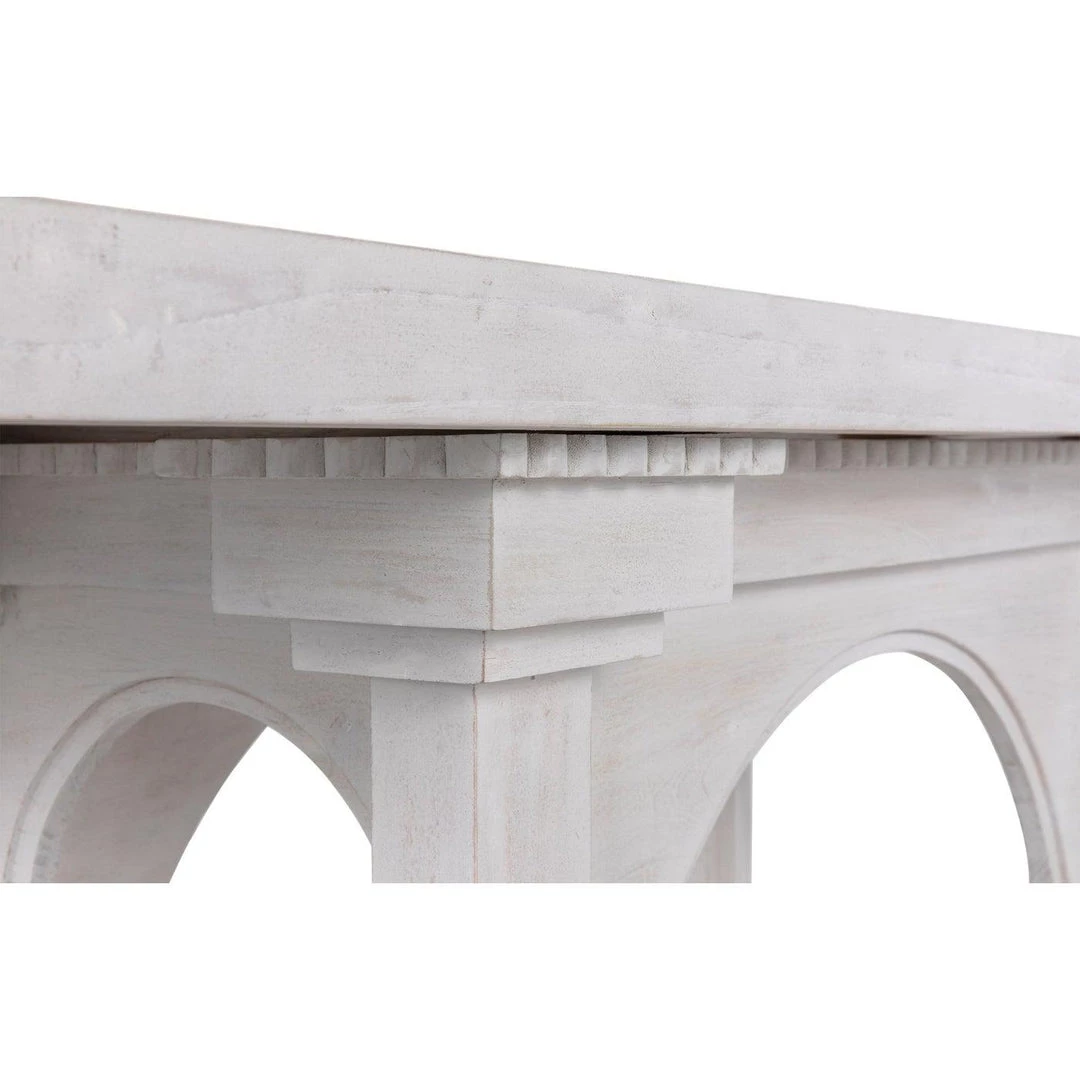 Noir Furniture Noir Parcival Console, White Wash Accent Tables