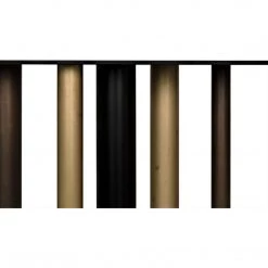 Noir Furniture Noir Tessio Console, Steel