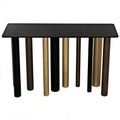 Noir Furniture Noir Tessio Console, Steel