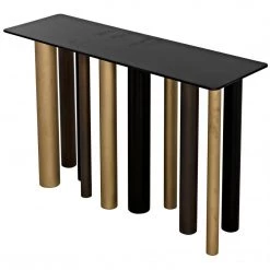 Noir Furniture Noir Tessio Console, Steel