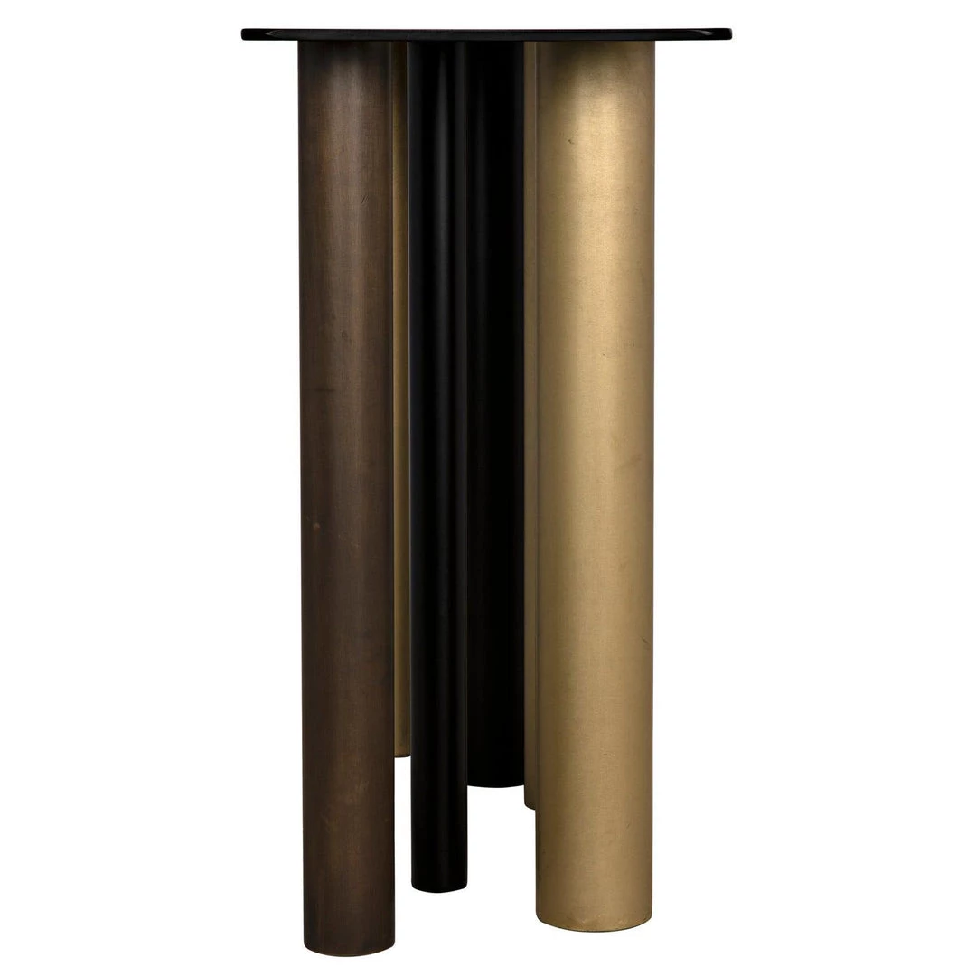 Noir Furniture Noir Tessio Console, Steel