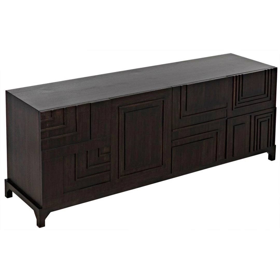 Noir Furniture Noir Holden Sideboard, Ebony Walnut