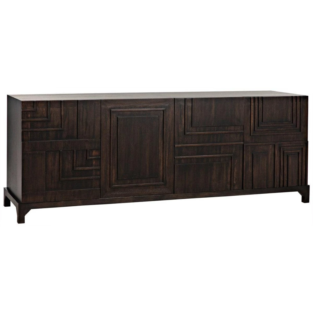 Noir Furniture Noir Holden Sideboard, Ebony Walnut