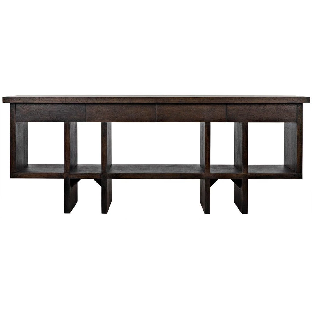 Noir Furniture Noir Kirill Console, Ebony Walnut Sofas