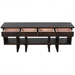 Noir Furniture Noir Kirill Console, Ebony Walnut Sofas