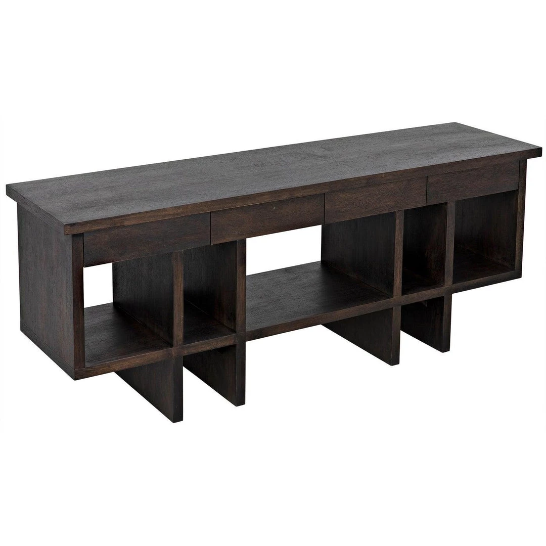 Noir Furniture Noir Kirill Console, Ebony Walnut Sofas