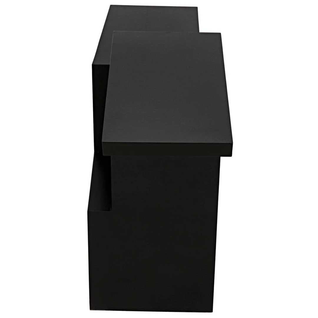 Noir Furniture Accent Tables Noir Jazz Console, Black Steel