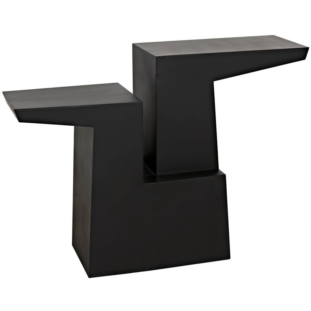 Noir Furniture Accent Tables Noir Jazz Console, Black Steel