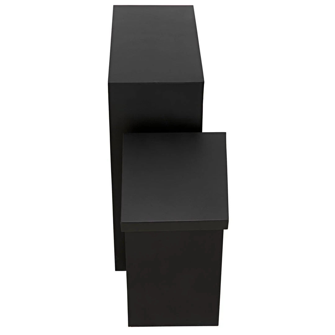 Noir Furniture Accent Tables Noir Jazz Console, Black Steel