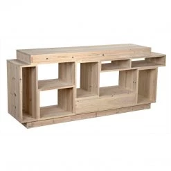 Noir Furniture Buffets Noir Harry Sideboard, Bleached Old Wood