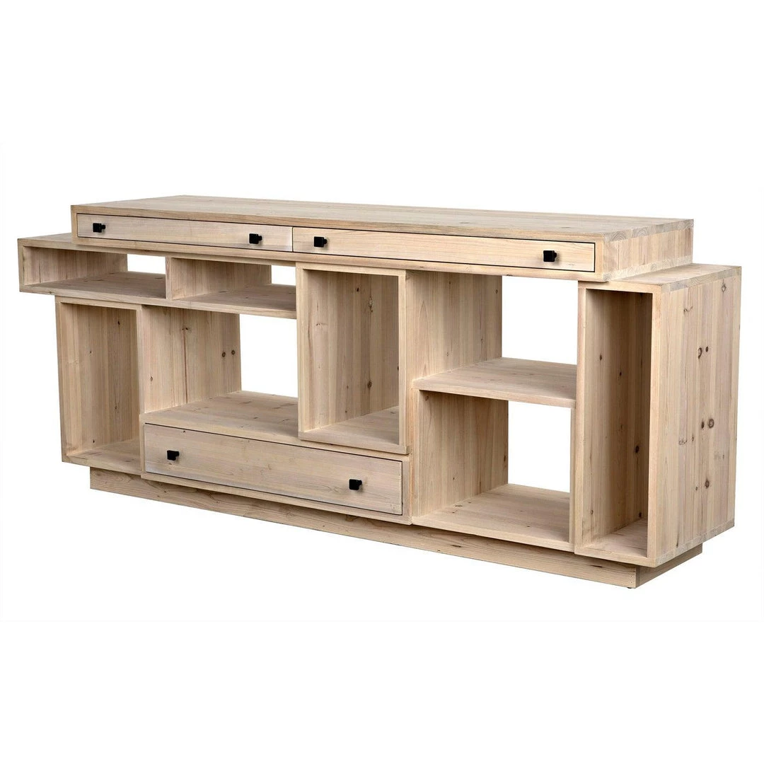 Noir Furniture Buffets Noir Harry Sideboard, Bleached Old Wood