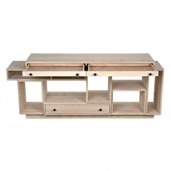 Noir Furniture Buffets Noir Harry Sideboard, Bleached Old Wood