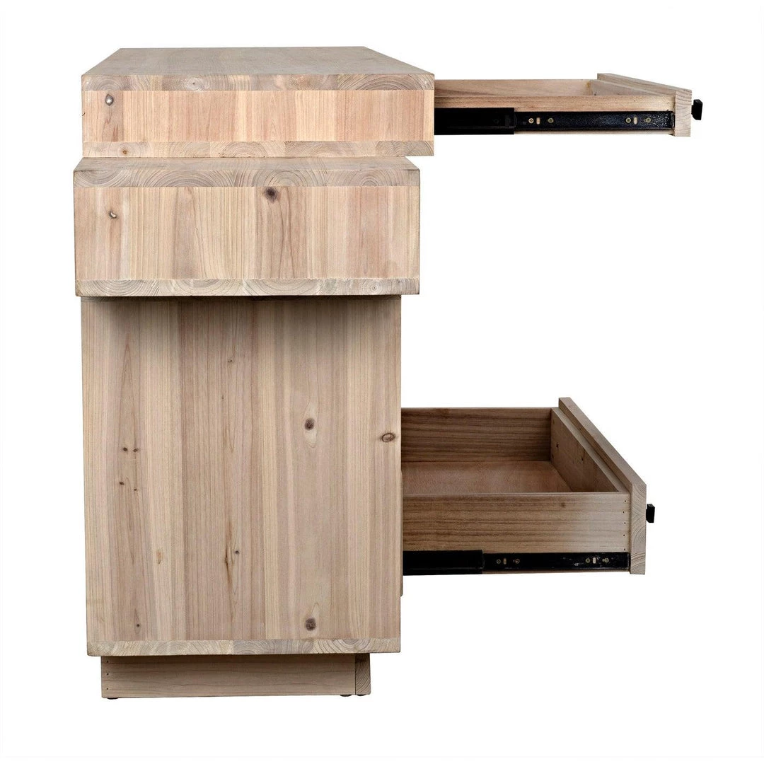 Noir Furniture Buffets Noir Harry Sideboard, Bleached Old Wood