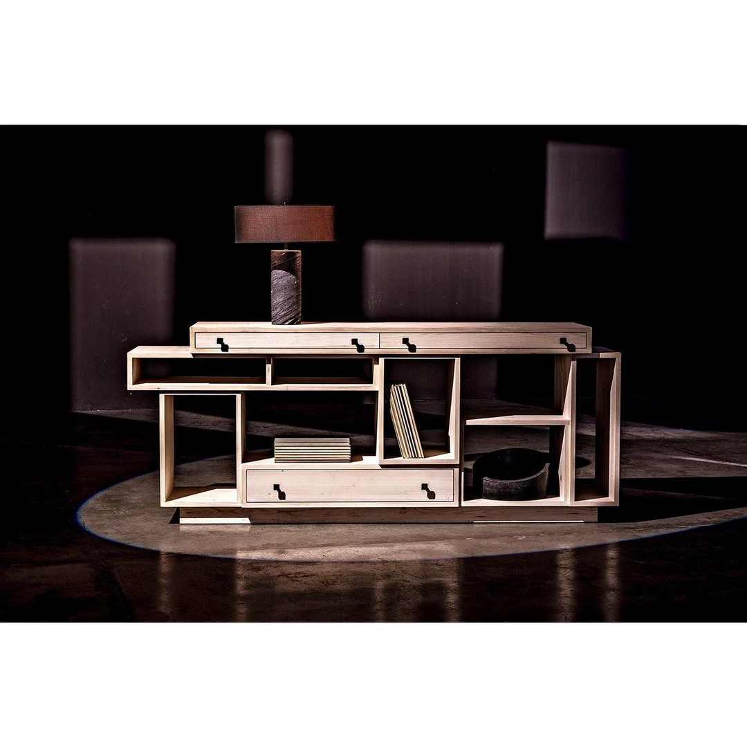 Noir Furniture Buffets Noir Harry Sideboard, Bleached Old Wood