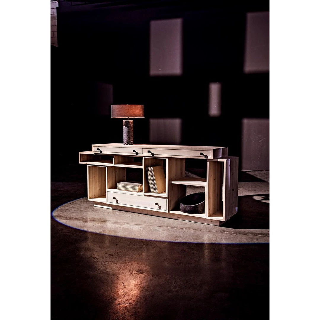 Noir Furniture Buffets Noir Harry Sideboard, Bleached Old Wood