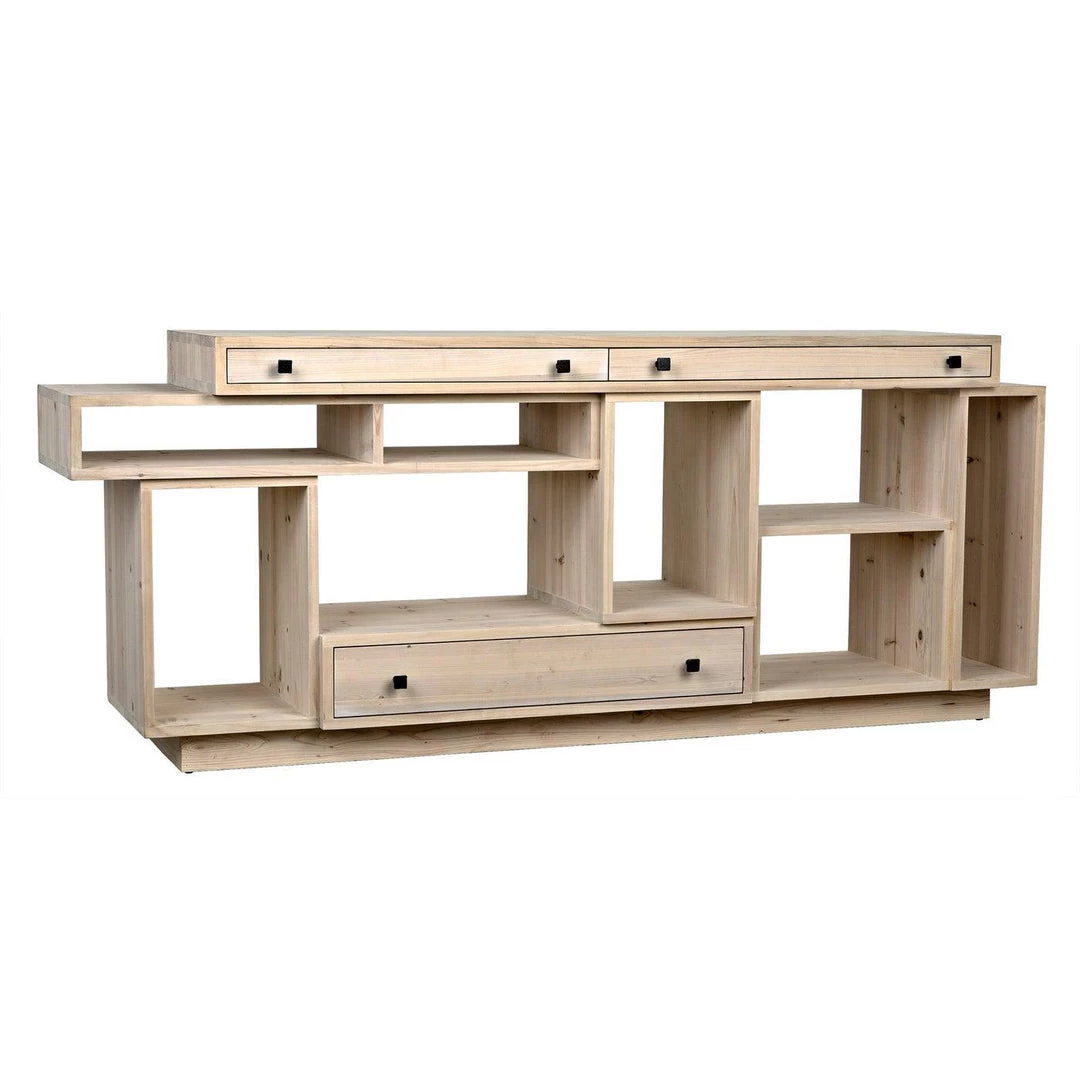 Noir Furniture Buffets Noir Harry Sideboard, Bleached Old Wood