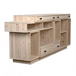 Noir Furniture Buffets Noir Harry Sideboard, Bleached Old Wood