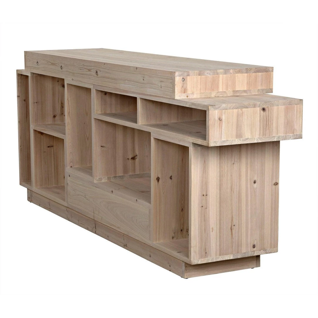 Noir Furniture Buffets Noir Harry Sideboard, Bleached Old Wood