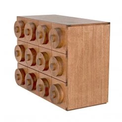 Noir Furniture Noir Lego Sideboard With 3 Drawers, Dark Walnut Buffets