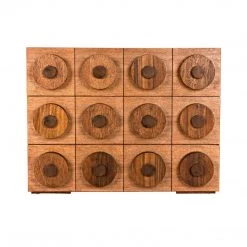 Noir Furniture Noir Lego Sideboard With 3 Drawers, Dark Walnut Buffets