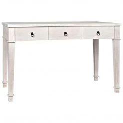 Noir Furniture Noir Curba Desk, White Wash