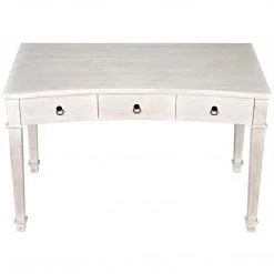 Noir Furniture Noir Curba Desk, White Wash
