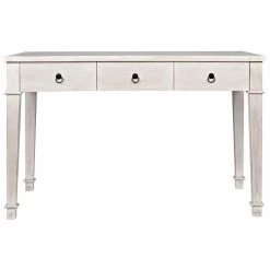 Noir Furniture Noir Curba Desk, White Wash