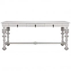 Noir Furniture Portuguese Desk, Solid White