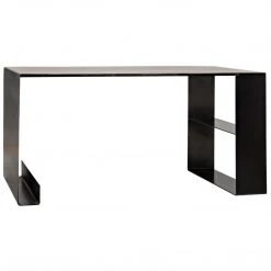 Noir Furniture Black Metal Desk