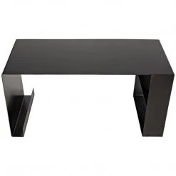 Noir Furniture Black Metal Desk