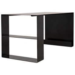 Noir Furniture Black Metal Desk