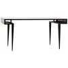 Noir Furniture Stiletto Desk, Black Metal