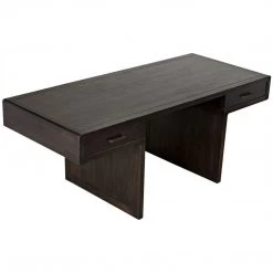 Noir Furniture Degas Desk, Ebony Walnut